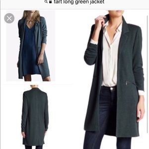 Tart Ollie long green open dark green jacket/coat